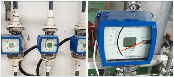 氧氣轉(zhuǎn)子流量計(jì)現(xiàn)場安裝使用圖